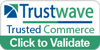 A Trustwave badge that says Trustwave. Trusted Commerce.